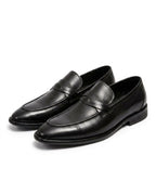 Men's Leather Raised Sole Penny Loafers