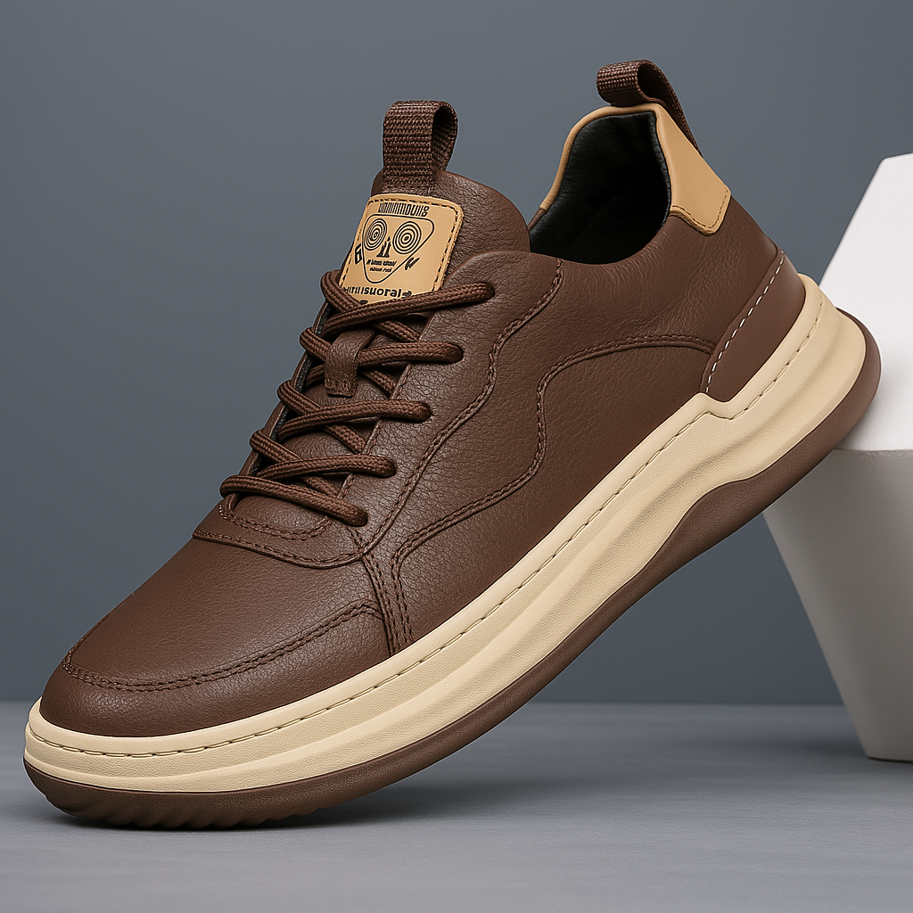 Men's Perforated Court Sneakers