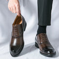 Men's Perforated Leather Oxford Shoes