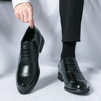Men's Perforated Leather Oxford Shoes