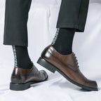 Men's Perforated Leather Oxford Shoes