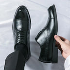 Men's Perforated Leather Oxford Shoes