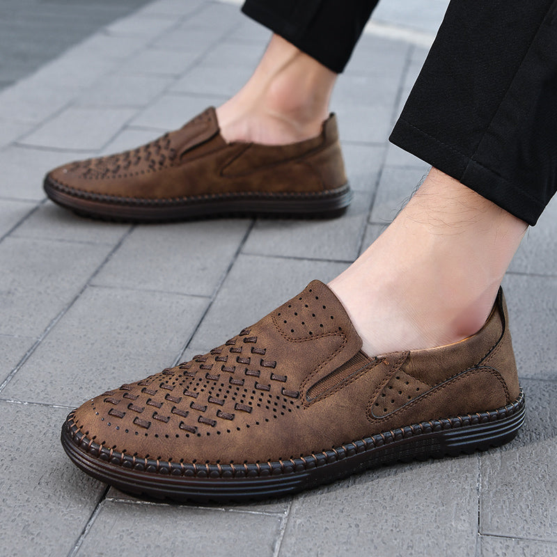 Men's Perforated Slip-On Loafers