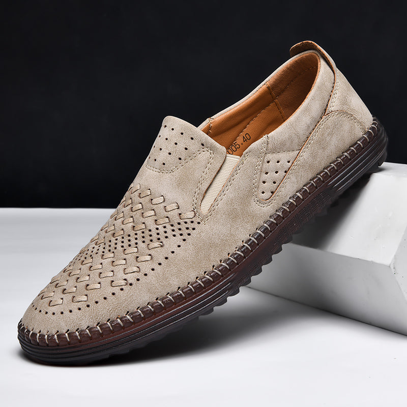 Men's Perforated Slip-On Loafers