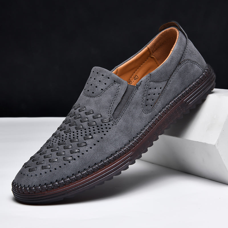 Men's Perforated Slip-On Loafers