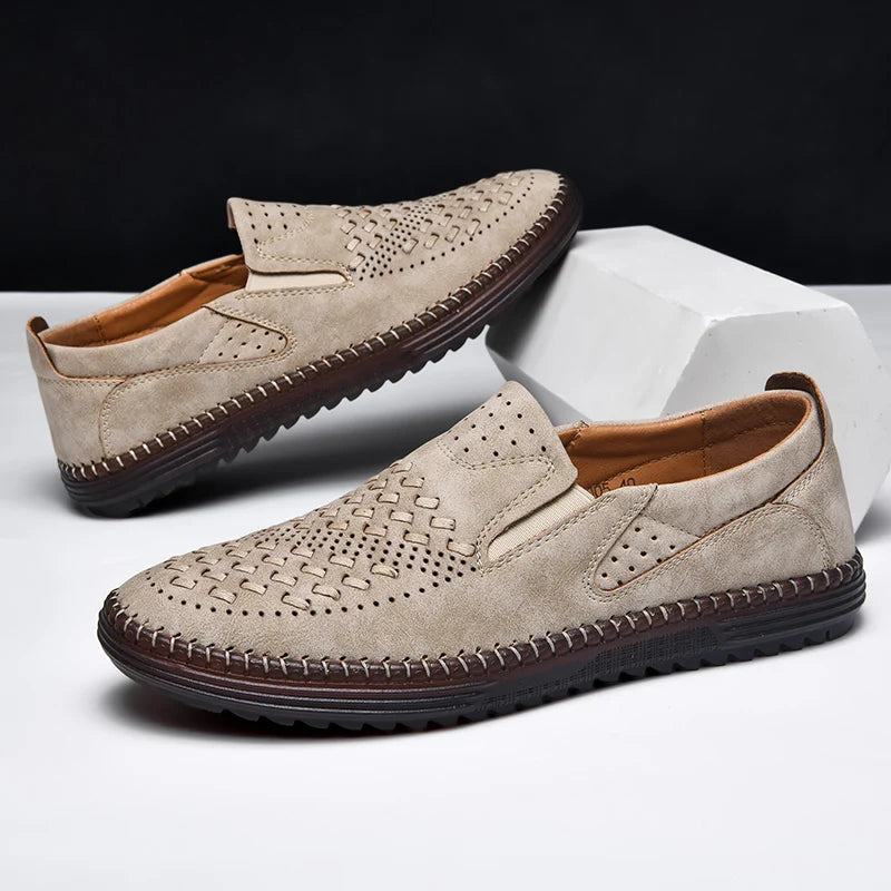Men's Perforated Slip-On Loafers