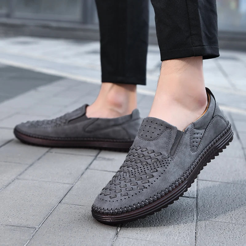 Men's Perforated Slip-On Loafers