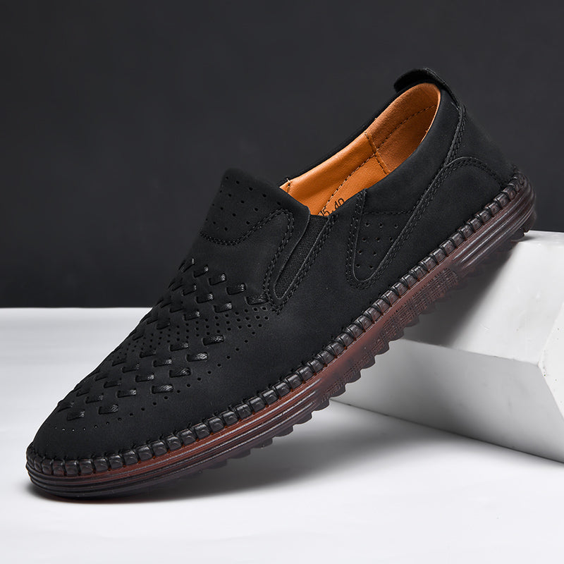Men's Perforated Slip-On Loafers