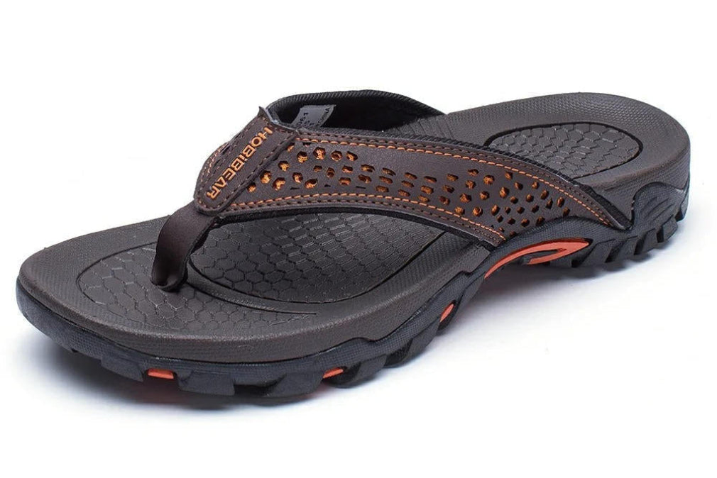Men's Perforated Thong Sandals