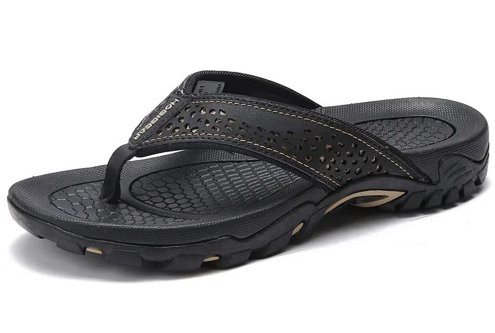 Men's Perforated Thong Sandals