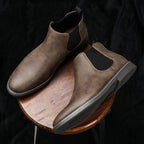 Men's Leather Plain Toe Chelsea Boots