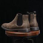 Men's Leather Plain Toe Chelsea Boots