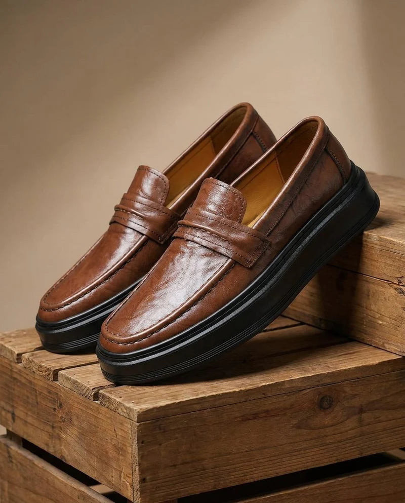 Men's Platform Penny Loafers