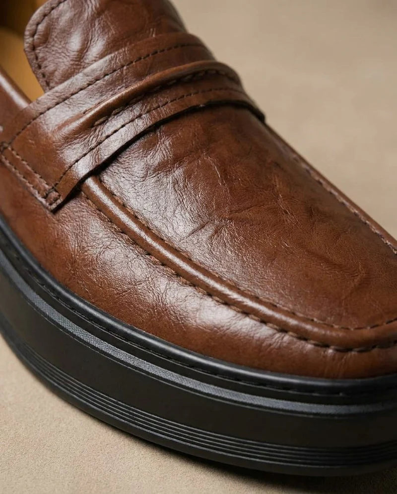 Men's Platform Penny Loafers