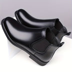 Men's Leather Stacked Chelsea Boots