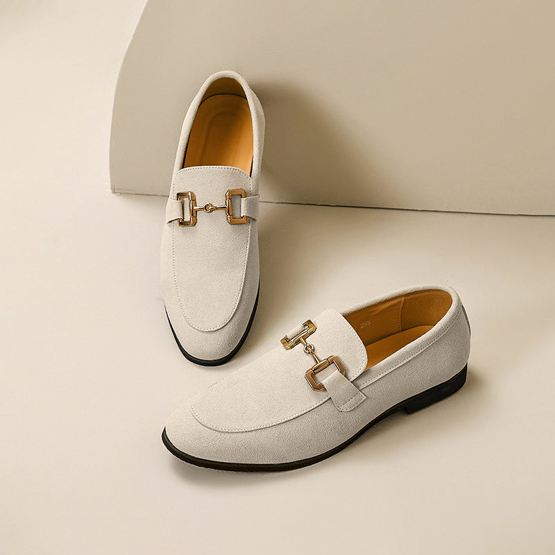 Men's Round Toe Horsebit Loafers