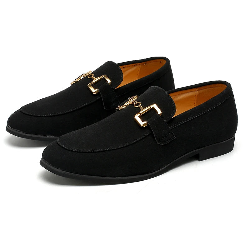 Men's Round Toe Horsebit Loafers