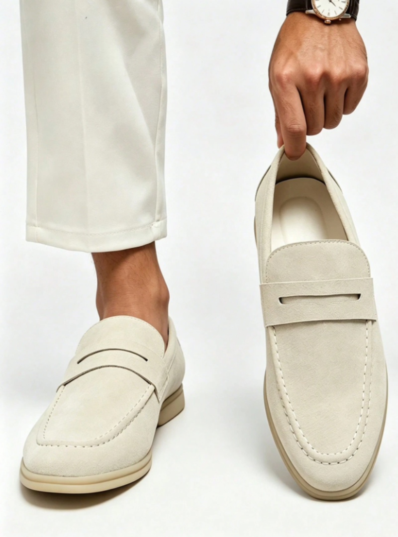 Men's Round Toe Penny Loafers