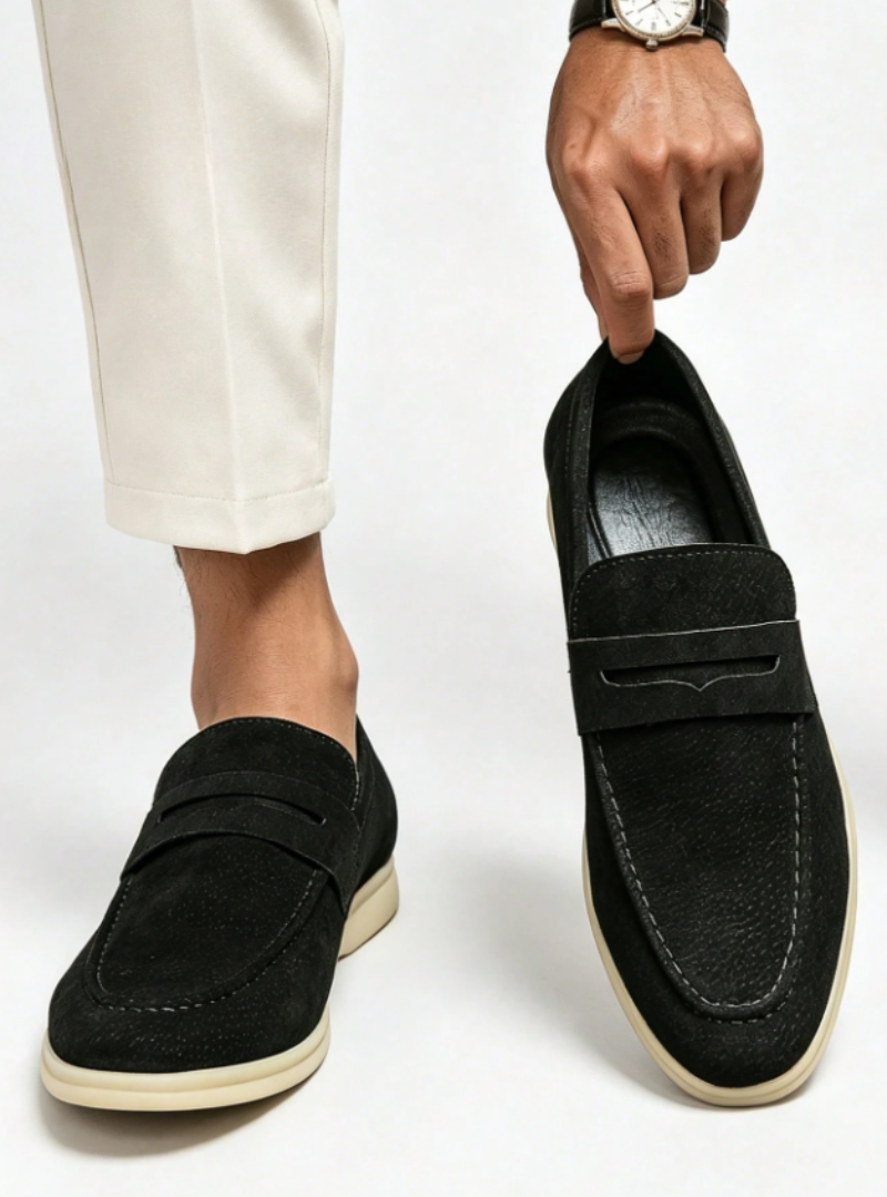 Men's Round Toe Penny Loafers