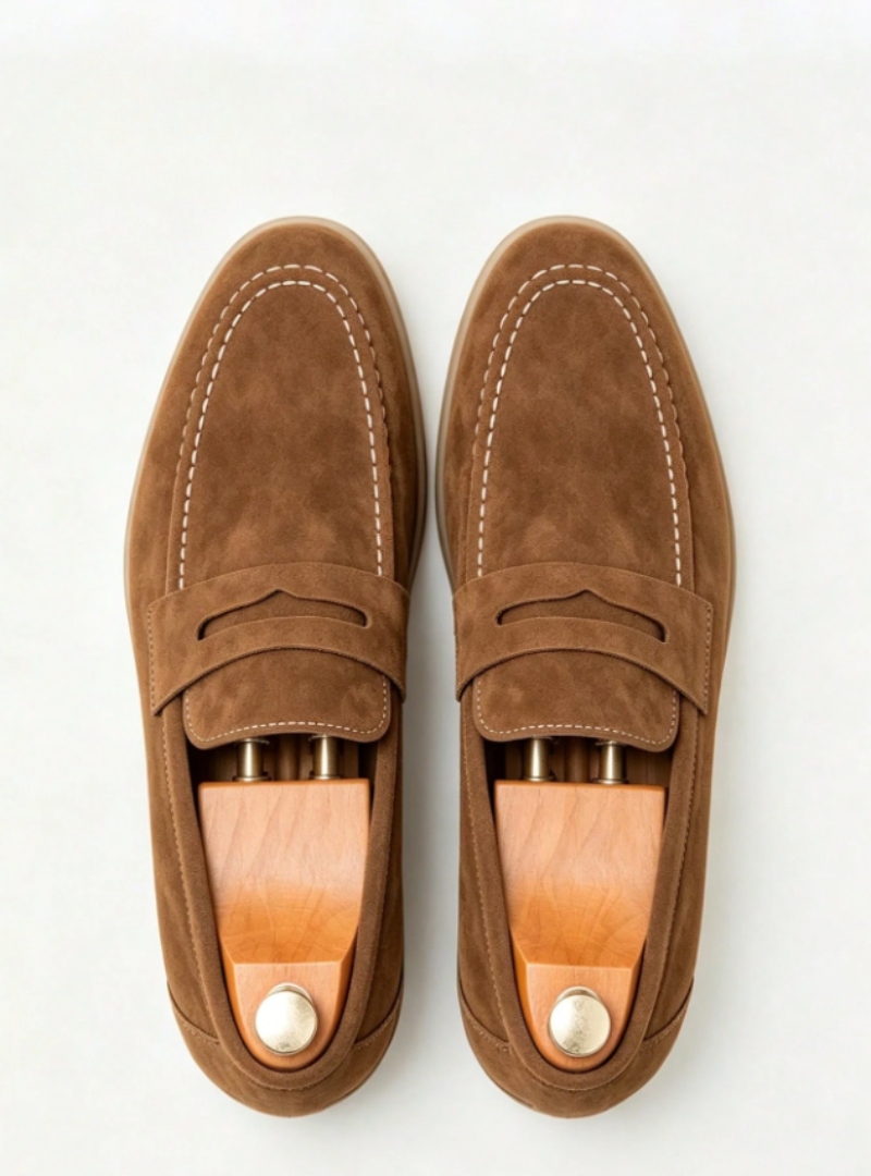 Men's Round Toe Penny Loafers