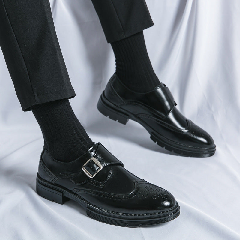Men's Single Monk Strap Shoes