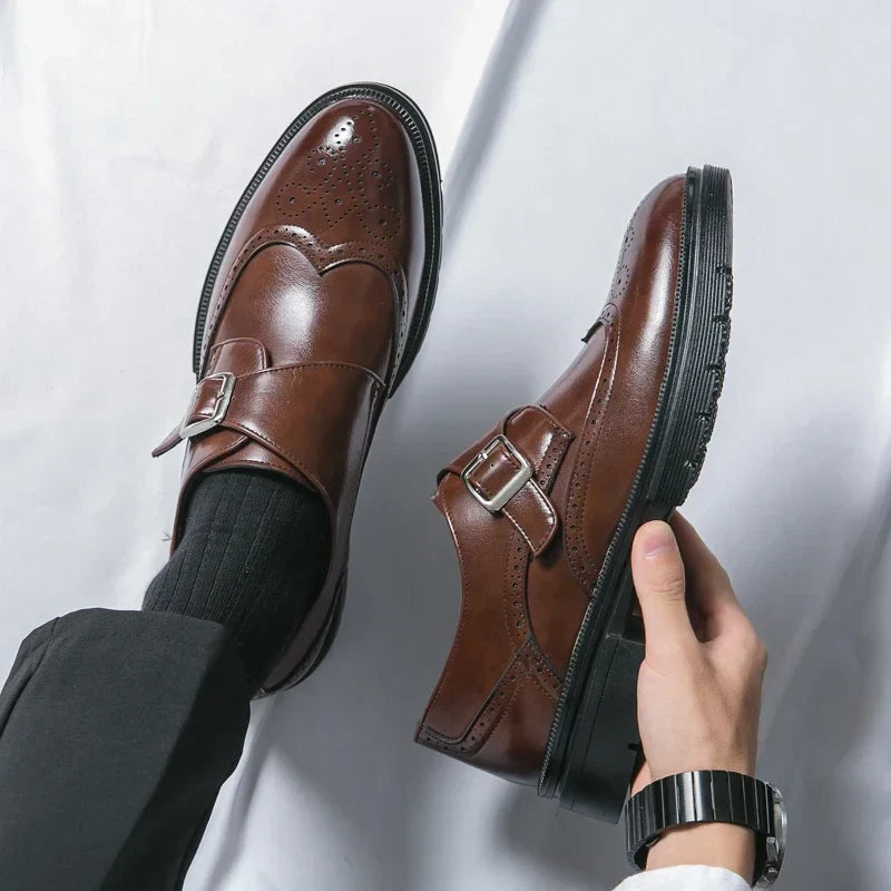 Men's Single Monk Strap Shoes