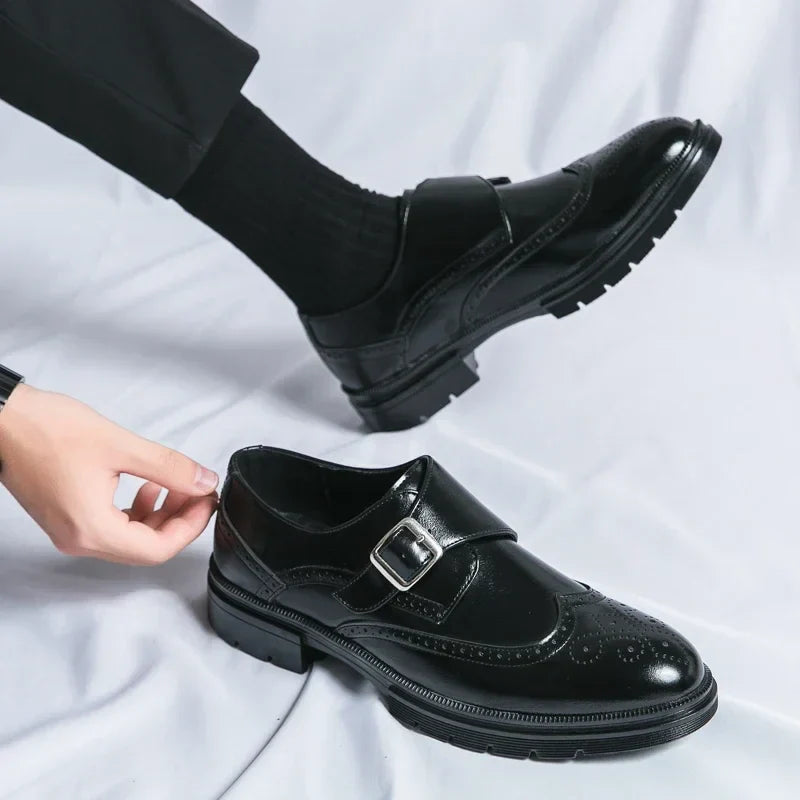 Men's Single Monk Strap Shoes