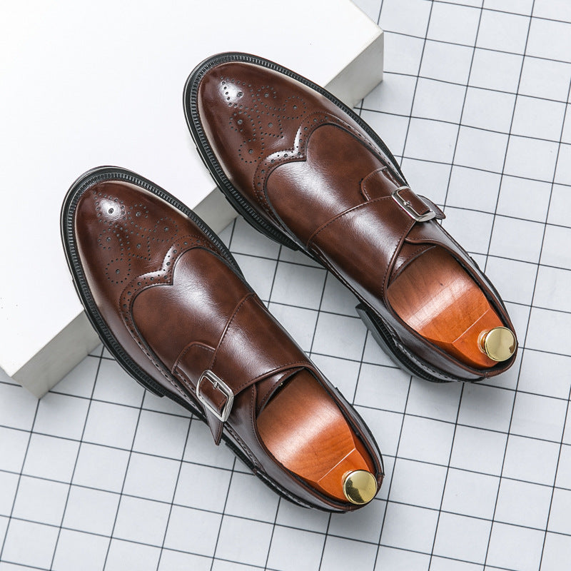 Men's Single Monk Strap Shoes