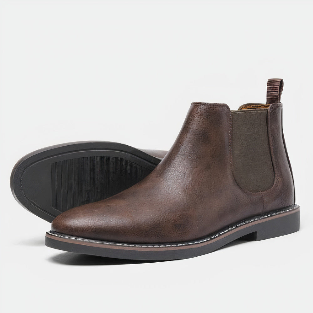 Men's Leather Ankle Chelsea Boots