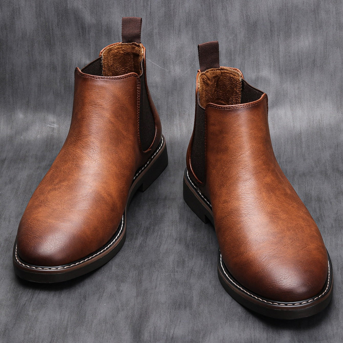 Men's Leather Ankle Chelsea Boots