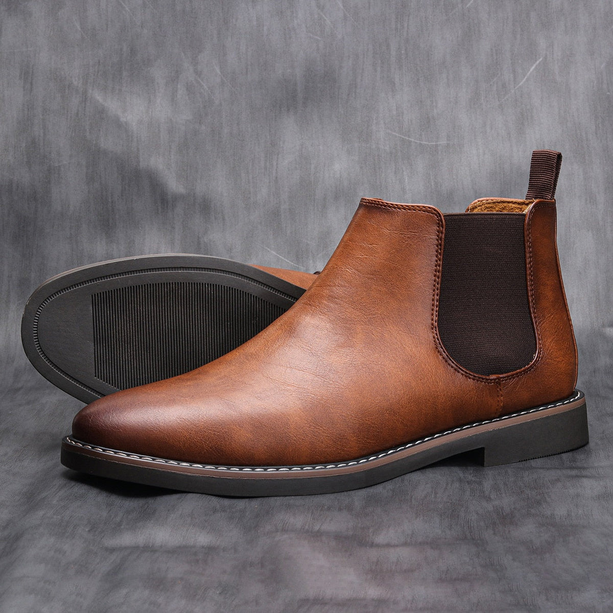 Men's Leather Ankle Chelsea Boots