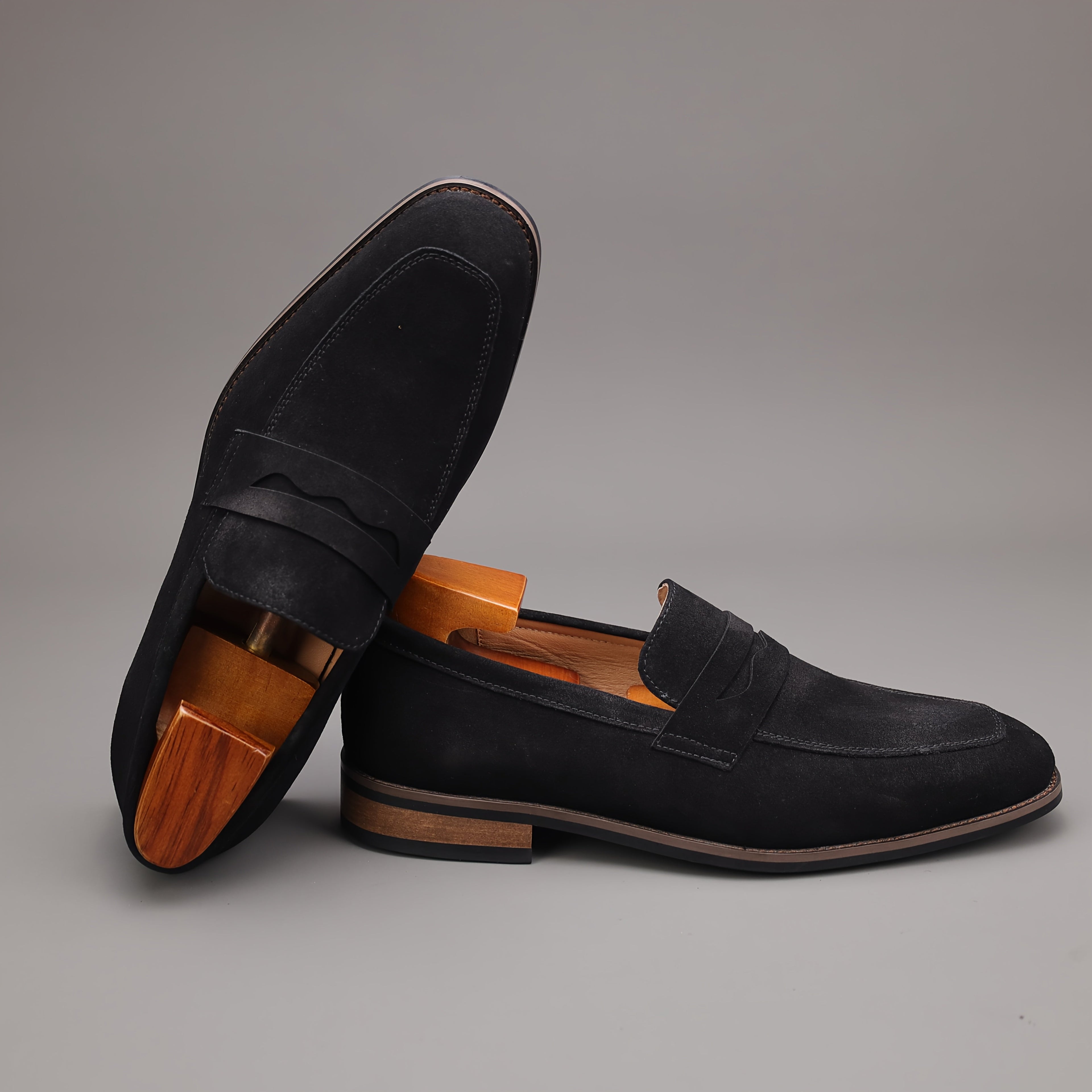 Men's Square Toe Penny Loafers