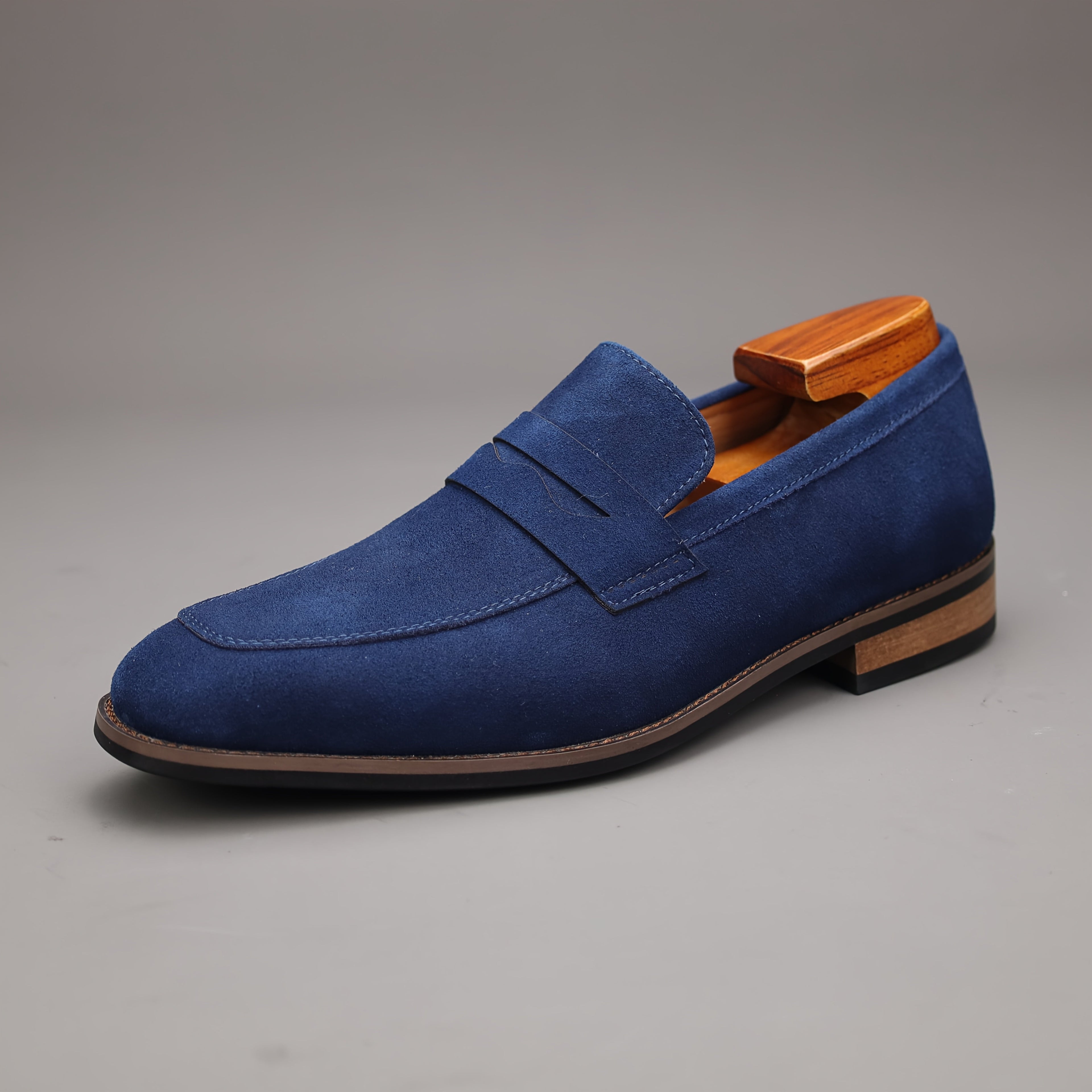 Men's Square Toe Penny Loafers