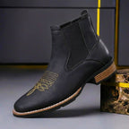 Men's Stacked Leather Chelsea Boots