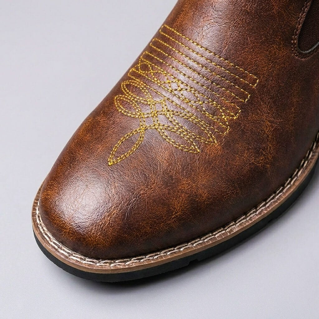 Men's Stacked Leather Chelsea Boots