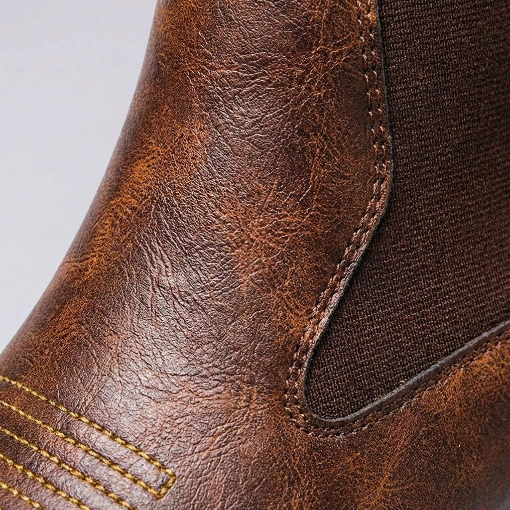 Men's Stacked Leather Chelsea Boots