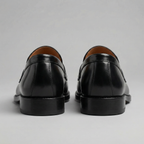 Men's Stacked Leather Penny Loafers