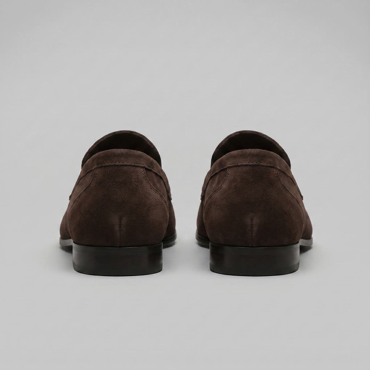 Men's Stacked Suede Penny Loafers