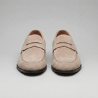Men's Stacked Suede Penny Loafers