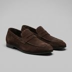 Men's Stacked Suede Penny Loafers