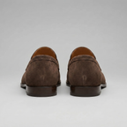 Men's Stacked Suede Penny Loafers