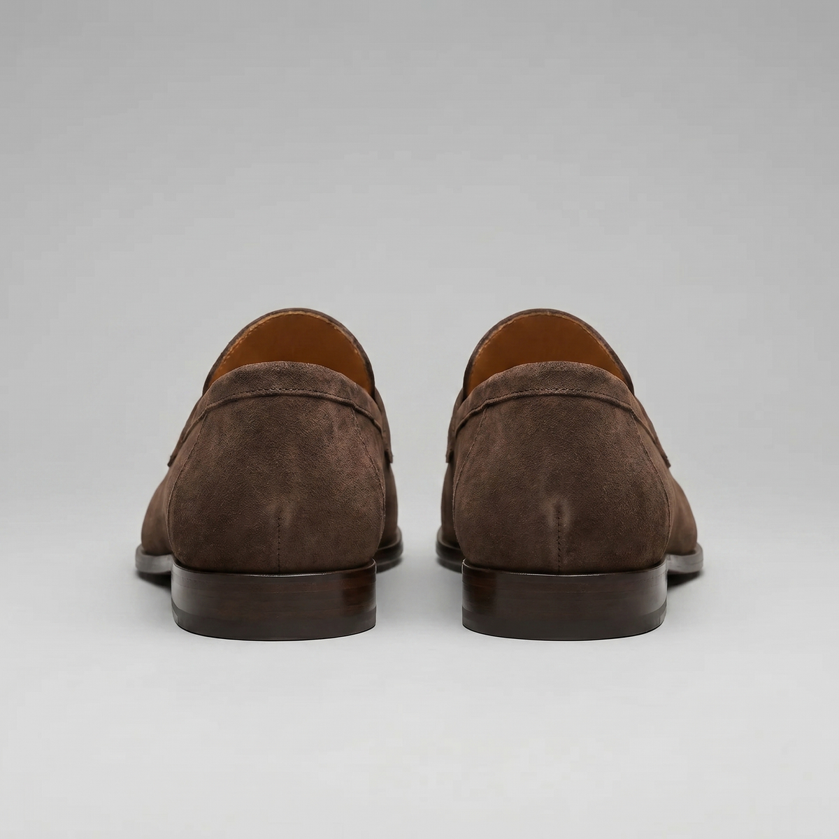 Men's Stacked Suede Penny Loafers