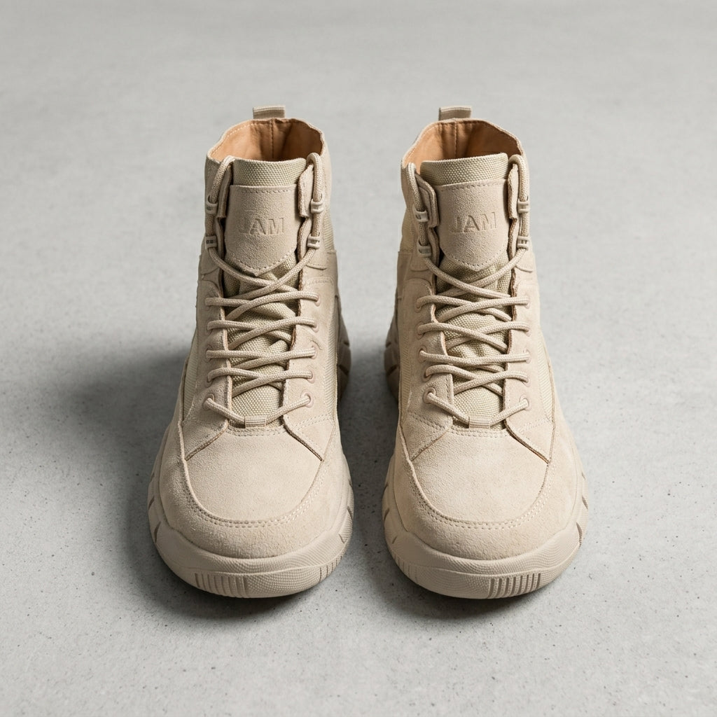 Men's Suede Combat Boots