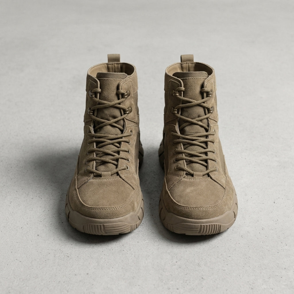 Men's Suede Combat Boots