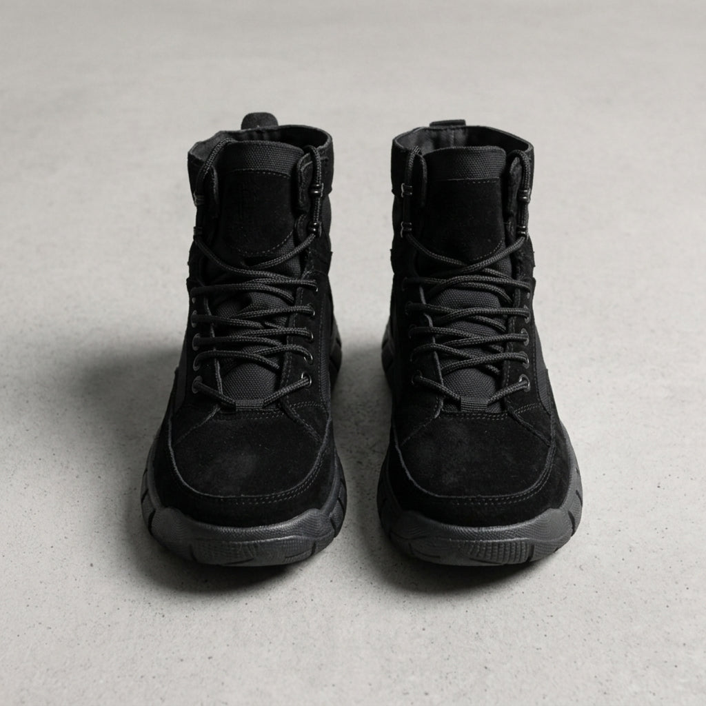 Men's Suede Combat Boots