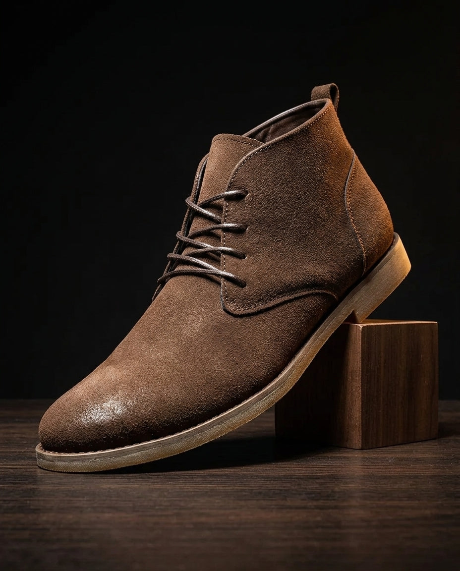 Men's Suede Lace-Up Chukka Boots