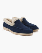 Men's Suede Lined Moc Toe Loafers