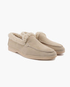 Men's Suede Lined Moc Toe Loafers
