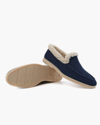 Men's Suede Lined Moc Toe Loafers