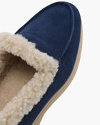 Men's Suede Lined Moc Toe Loafers